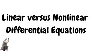 Linear versus Nonlinear Differential Equations [upl. by Yeffej]