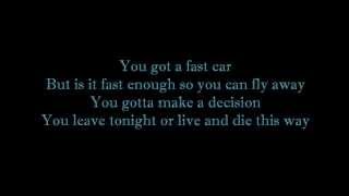 Boyce Avenue ft Kina Grannis  Fast Car Lyrics [upl. by Erodroeht]