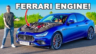 Maserati Ghibli Trofeo review a 200mph BMW M5 Killer carwow [upl. by Stieglitz]