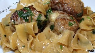 Parmesan Swedish Meatball Pasta [upl. by Charbonnier712]