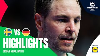 Intense clash for the bronze  Sweden vs Germany  Highlights  Mens EHF EURO 2024 [upl. by Rudolf]