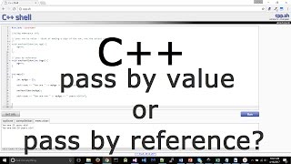 Difference between pass by value and pass by reference  C Tutorials [upl. by Harpole653]