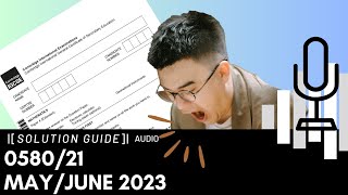 058021 MayJune 2023 Marking Scheme MS Audio Voiceover [upl. by Lenra]