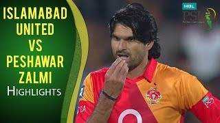 PSL 2017 Match 12 Islamabad United vs Peshawar Zalmi Highlights [upl. by Delmer]