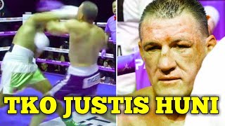 TKO  JUSTIS HUNI VS PAUL GALLEN ronde ke 10 [upl. by Fayre]