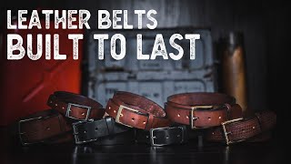 Full Grain Leather Belts  Built To Last [upl. by Aekim]