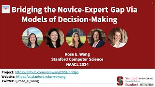 NAACL 2024 Bridging the NoviceExpert Gap via Models of DecisionMaking [upl. by Robin]