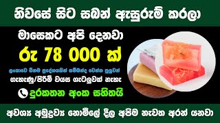 ඇසුරුම් ස්වයං රැකියා  swayan rakiya at home 2024  Packaging Box 2024 [upl. by Romine]