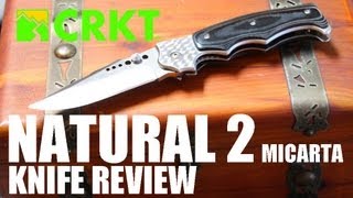 CRKT Crawford Natural 2 Assisted Folder 7080M Review  OsoGrandeKnives [upl. by Pat]