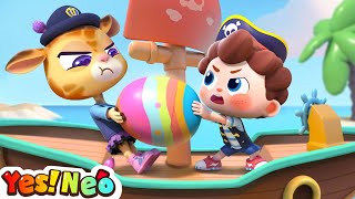 🏴‍☠️Little Pirate Neo  Little Police  Surprise Eggs  Kids Songs amp Cartoon  Yes Neo [upl. by Essenaj]