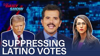 John Leguizamo Breaks Down the SAVE Act and Latino Voter Suppression  The Daily Show [upl. by Bryanty]