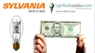 Sylvania MP50UMED 50W Metal Halide Metalarc Light Bulb [upl. by Leahcim]