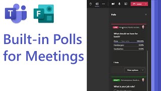 How to use builtin Polls in Microsoft Teams meetings [upl. by Humphrey]