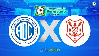 CONFIANÇA X SERGIPE  CAMPEONATO SERGIPANO SUB20 [upl. by Norahc]