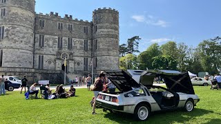 Lulworth Castle Car Show 2024  A look around including my DeLorean Dmc12 [upl. by Alisun]