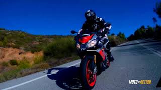 Aprilia Tuono 1100 V4 Factory Moto in Action Test Ride [upl. by Adidnac]