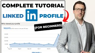 Create a PROFESSIONAL LinkedIn Profile 2024  For Beginners [upl. by Kwang]