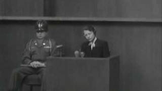 Nazi Nuremberg War Crimes Trial Doctors Trial CrossExamination of Herta Oberhauser 4081947 [upl. by Notnerb]