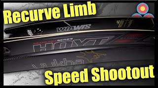 Recurve Limb Speed Shootout  Hoyt Uukha WinampWin  Which Is Faster [upl. by Edita]