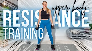 30minute Upper Body Resistance Training with Dumbbells [upl. by Stedman]