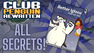 UNRELEASED  Club Penguin Rewritten  November 2020 ALL Igloo Catalog Secrets [upl. by Arimahs254]