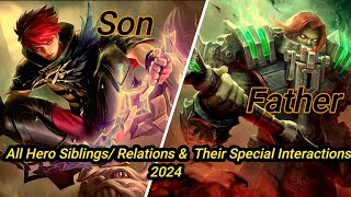 Mobile Legends Hidden VoiceLines amp Sibling Heros 2024 Mobile legends Edit Reuploaded [upl. by Atinihc479]