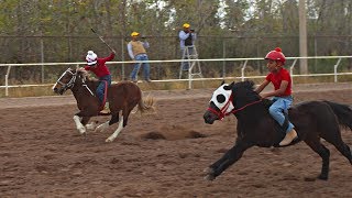 CARRERA DE PONIS EN 100 VARAS  DE LA GARZA PHOTOFINISH [upl. by Ydak361]