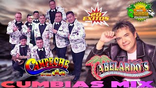 LOS ABELARDOS Y CAMPECHER SHOW SUS MEJORES CANCIONES  CUMBIAS ROMANTICAS MIX 2024 [upl. by Pavier801]