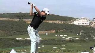 SeungYul Noh  Golf Swing 3W Slow motion Down the Line [upl. by Rhody]