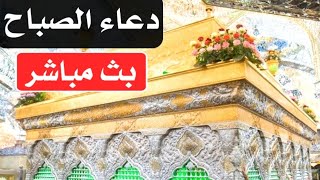 دعاء الصباح بث مباشر من كربلاء المقدسة karbala live [upl. by Eelame517]