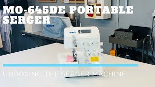 Unboxing the MO 645DE Juki Portable Serger [upl. by Nednil906]