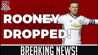 ROONEY DROPPED Manchester United vs Leicester [upl. by Baalbeer]