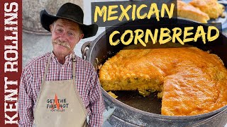 Mexican Cornbread  How to Make the Best Cornbread in Cast Iron [upl. by Tobin]