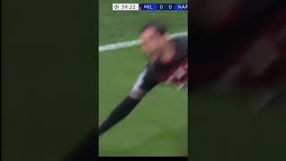 Ismaël Bennacers Stunning Goal vs Napoli 🔥  Champions League Magic acmilan championsleague [upl. by Tjon]