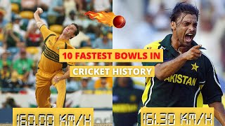 10 Fastest Bowls In Cricket History [upl. by Anaeed]