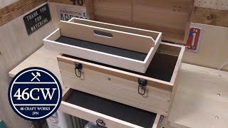 DIY Making a Wooden Toolbox  工具箱を作ってみた [upl. by Ahseela455]