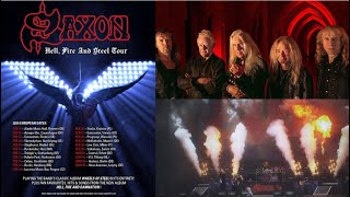 SAXON announce the quotHell Fire And Steelquot 2025 European tour  dates and venues [upl. by Anelhtak]