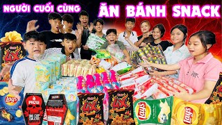 Thử Thách Người Cuối Cùng Ngừng Ăn Bánh Snack trangandvinh [upl. by Tillfourd]