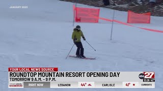 Roundtop Mountain ski resort gears up for opening day [upl. by Essy]