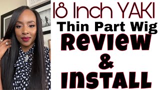 Thin Part Wig YAKI Texture Install amp Review from Innovative Weaves amp Wigs [upl. by Letch]