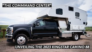 2023 Kingstar Camino 88 Truck Camper The Command Center Walkthrough [upl. by Gerty]