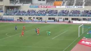 2013年5月25日 川崎 VS 新潟 80分大久保嘉人決勝ゴール [upl. by Ydarb432]