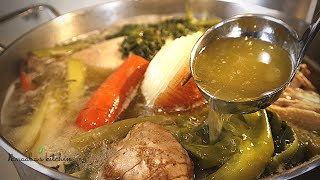 The Ultimate homemade chicken broth  step by step guide to make your chicken stock at home [upl. by Nerac]