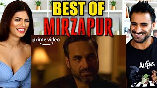 BEST OF MIRZAPUR  Pankaj Tripathi Ali Fazal Vikrant Massey Best Dialogues amp Best Scene REACTION [upl. by Nueovas550]