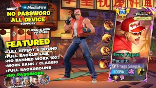 Script Skin Paquito KOF  Terry Bogard No Password Terbaru Full Effect amp Voice  New Update [upl. by Rafael]