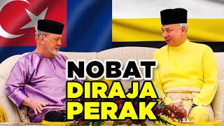 SULTAN NAZRIN PERKENAN NOBAT DIRAJA PERAK Dimainkan Di Istiadat Pertabalan YDP Agong ke17 [upl. by Llerrehs358]