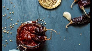 How to make Harissa  Tunisian Chili Paste Recipe [upl. by Koser]