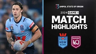 State of Origin 2024  Blues v Maroons  Match Highlights [upl. by Bruyn761]