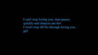 Toto  Cant Stop Loving You Lyrics [upl. by Woodberry]