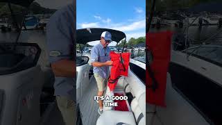 Pontoon Winterization Basics Dry Your Life Jackets and Compartment shorts boat pontoon [upl. by Born]